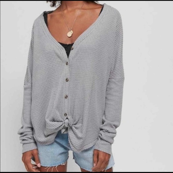 Urban Outfitters Out From Under Jojo Thermal Gray - Picture 2 of 4